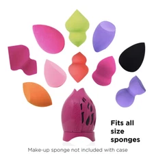 Blenderelle Blender Sponge Case, Makeup Brush Cleaning Mat, Makeup Sponge Bundle