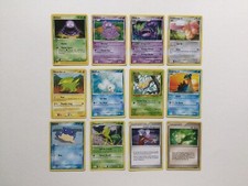 Pokemon Card Collection Grimer Muk Lickitung Lapras Electrike Weedle Seel x12