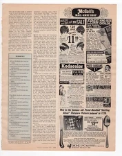 1970s large size mag print ad McCall's Mail-Away Shop VALMOR HAIR STYLES Wigs