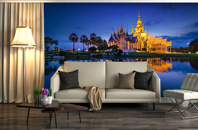 3D Night Scene ZHUA3755 Wallpaper Wall Murals Removable Self-adhesive Amy