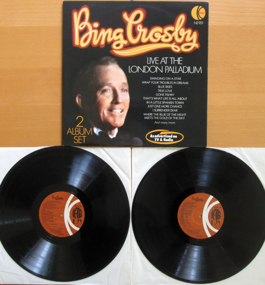 Bing Crosby Live At The London Palladium 2xLP Gatefold 1976 K-Tel NE 951 NM/EX - Image 4 of 4