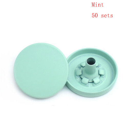 50X Colorful Snap Fasteners Heavy Duty Buttons 12/15mm Metal Press Studs Poppers - Picture 22 of 26