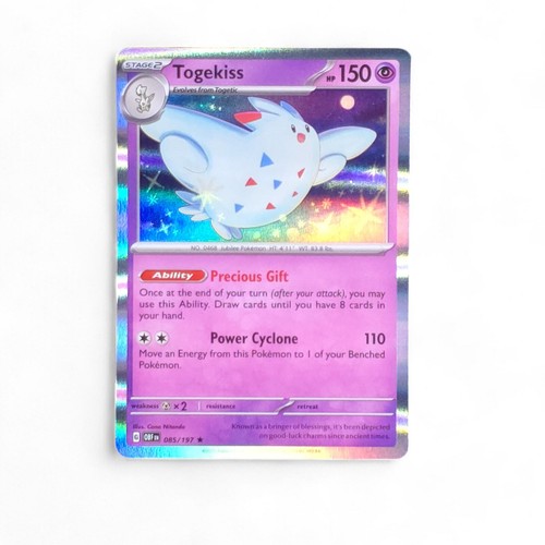 HOLO Togekiss 085/197 NM / M - Obsidian Flames Scarlet Violet Pokemon Card  | eBay