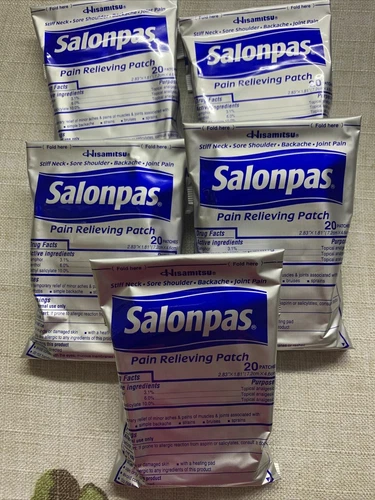 Salonpas Pain Relieving Patch 20/40/60/80/100/120/140 ct Hismitsu