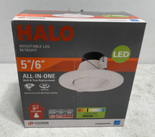 Halo La56069301ewh Adjustable Led Retrofit Downlight 56 637 Lumens 65w