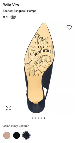 Bella Vita Scarlett Slingback Pumps New Size 9W 🇨🇳 - Picture 5 of 15