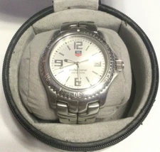 TAG HEUER LINK WATCH Men's Full Size Swiss Stainless w/ Silver Dial & Boxes 42mm