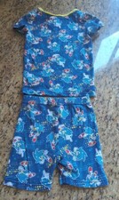 Sonic the Hedgehog Pajamas Sleep Set T-Shirt  Shorts Pants Sz 6 Comfy SEGA
