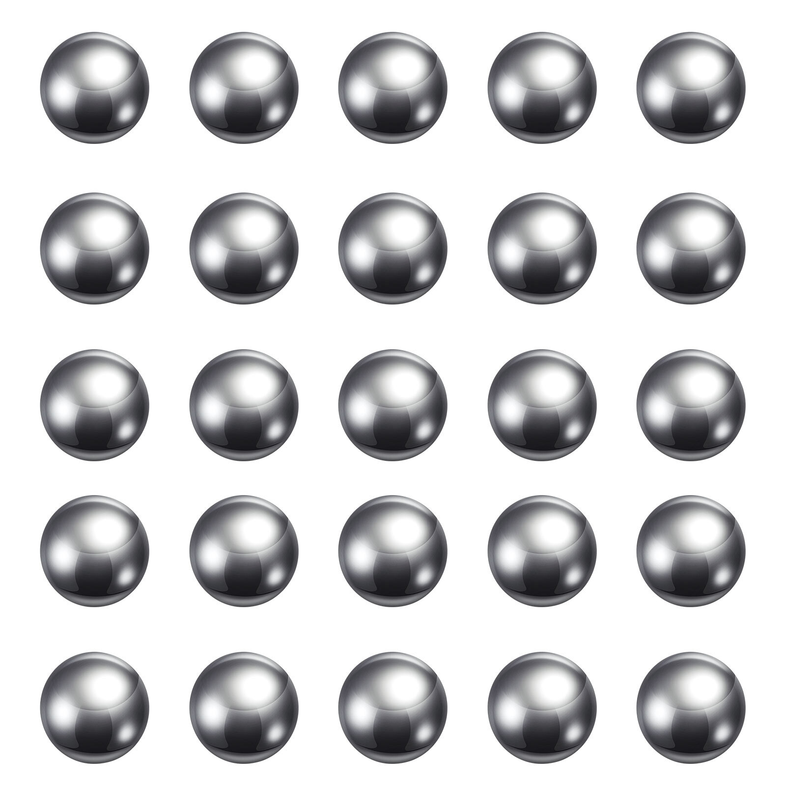 60pcs Precision Balls 9mm Diameter G10 Chrome Steel Ball for Bearings, Silver