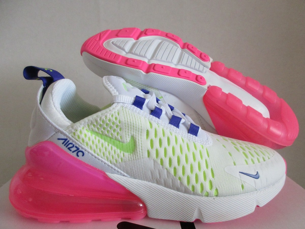 WMNS NIKE AIR MAX 270 WHITE-VOLT-PINK BLAST SZ [DH0252-100]