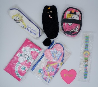 Vintage 90s Sailor Moon Nakayoshi Prize Set 7pcs Rare Anime Goods