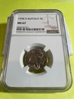 1938-D 5c Buffalo Nickel NGC MS67 High Grade Great Strike Beautiful Buffalo FS