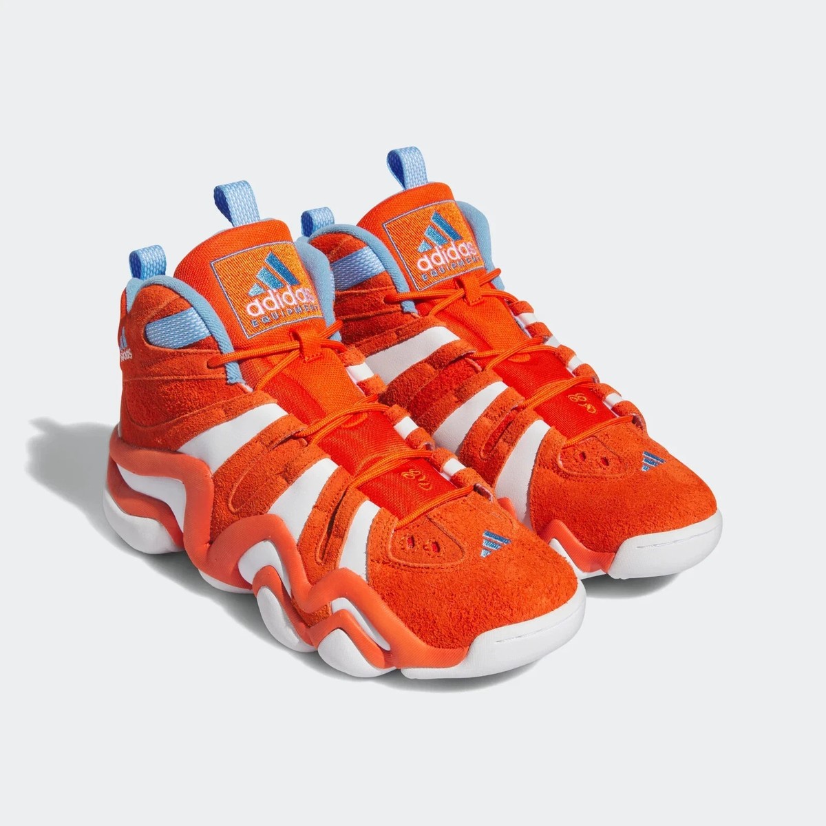 Adidas Crazy 8 Men's Shoes Team Orange-Cloud White-Team Light Blue