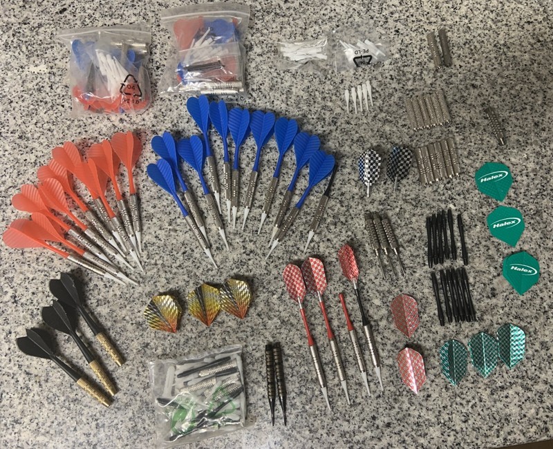 Vintage Dart Mixed Lot – Flights, Stems, Tips – Darts Parts & Accessories!