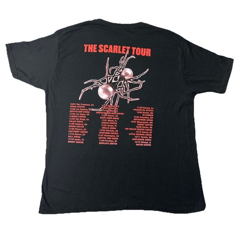Doja Cat The Scarlett Tour T-Shirt Black Size XL City Roster Double Sided Rare