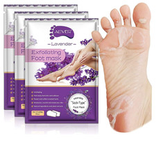 Foot Peel Mask 3 Pack, Exfoliator Peel off Calluses Dead Skin Callus Remover, Ba