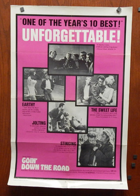 Goin Down The Road 1970 Folded 41x27 Single Sided Movie Poster - Doug McGrath