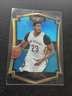 2015 Panini Select Premier Level Die-Cut Blue Prizm /199 Anthony Davis #101 09wc