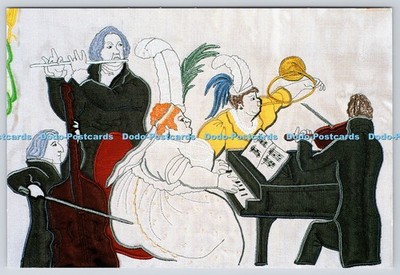 L356020 Musikalische Soiree nach William Hogarth Linda Stroh Madeira Fäden Pe