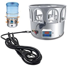 5 Gallon Stainless Steel Poultry Waterer with Adjustable Temperature Control