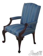 72394: BAKER Georgian Style Carved Mahogany L...