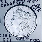 1890 CC MORGAN SILVER DOLLAR HI GRADE GENUINE U.S. MINT RARE KEY COIN 8722