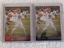2020 Panini Chronicles Football Joe Burrow Bronze & Silver PA-1 Rookie Card RC 