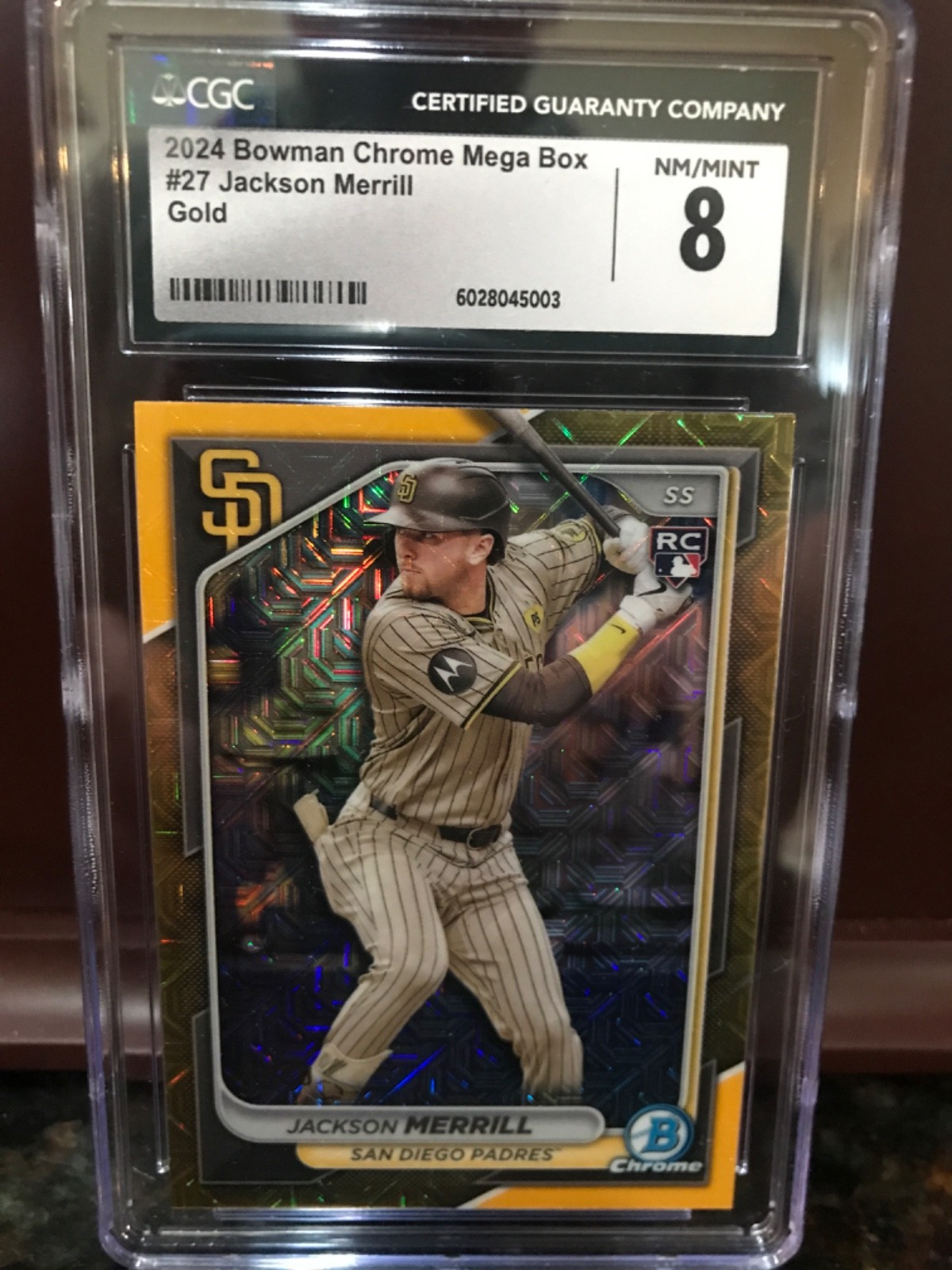 Jackson Merrill gold mojo 2024 bowman chrome ssp#27 40/50