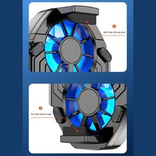 Universal Phone Cooling Fan Blue Light ABS Coolers for Gaming and Streaming Use