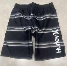 HURLEY Little Boy s Black Board Shorts/Swim Trunks Size M