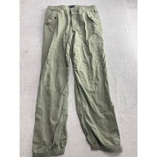 Polo Jeans Co Ralph Lauren Cargo Pants Olive Green Cotton Size 12 Jogger Style