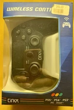 NOS-Cirka M07526-BK NuForce Black Wireless Gaming Controller For Playstation 4