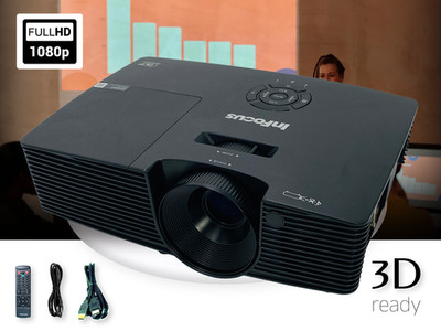 InFocus IN114xa DLP Projector Compact and Lightweight 3800 Lumens 2160p w/Kit  