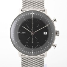 JUNGHANS 27/4601 MAX BILL CHRONOSCOPE HERREN ARMBANDUHR AUTOMATIKAUFZUG RUND