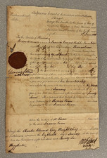 1826 GEORGE IV-ERA COMPANY RAJ LEGAL DOCUMENT FROM FT. WILLIAM IN BENGAL, INDIA