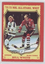 1973-74 O-Pee-Chee All Star Dark Back Bill White #78 0a1