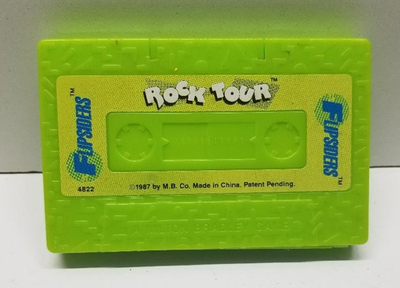 Vintage 1987 Milton Bradley Flipsiders Cassette Shaped Rock Tour