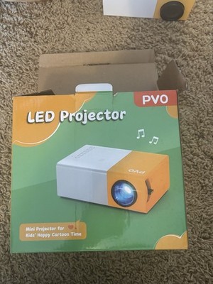 PVO LED MINI Projector  YG300 Pro for Cartoon, Kids Gift, Outdoor Movie -Bundle