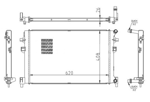 Hart KüHler WasserküHler FüR VW Passat Variant Tiguan Skoda Octavia III Combi-image