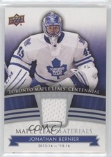2017 Toronto Maple Leafs Centennial Leaf Materials Jonathan Bernier #ML-BE 0c3