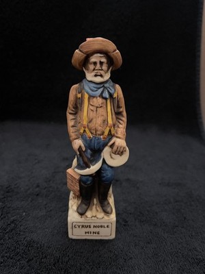Vintage 1974 Haas Brothers Cyrus Noble Mine  6'' Liquor Decanter The Gold Miner