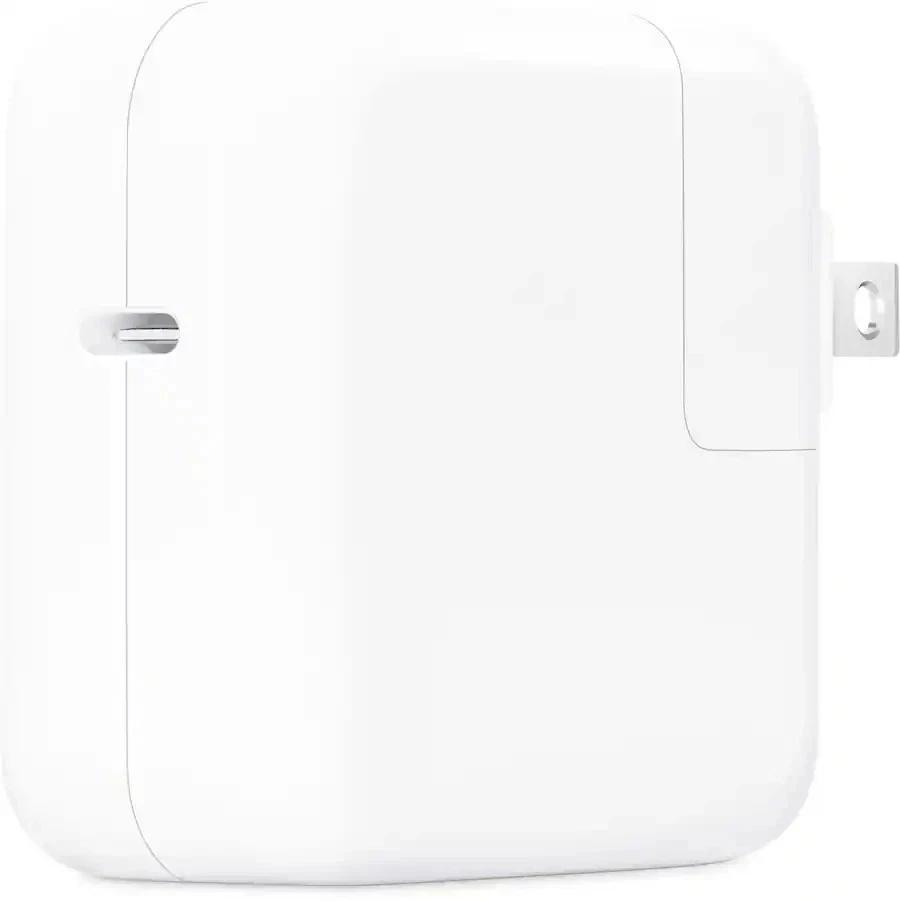 Adaptador de corriente de pared USB-C de 30 W de caja abierta Apple OEM MW2G3AM/A - A2164 - blanco Foto 3 de 3
