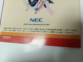 MINIMUM NANONIC PC FX FXNHE631 1997 Region free NEC with OBI Postcard USED