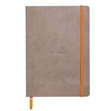 Rhodia Rhodiarama Soft Notebook - 80 Lined Sheets - 6 x 8 1/4 - Taupe
