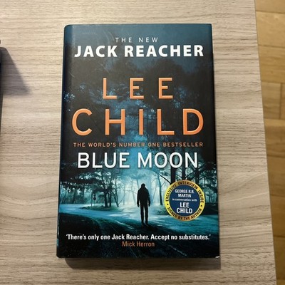 SIGNED, NEW, FIRST EDITION with sprayed blue edges Blue Moon: (Jack Reacher 24)