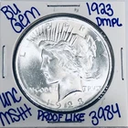 1923 BU UNCIRCULATED SILVER PEACE DOLLAR AUTHENTIC U.S. MINT FREE SHIPPING 3984
