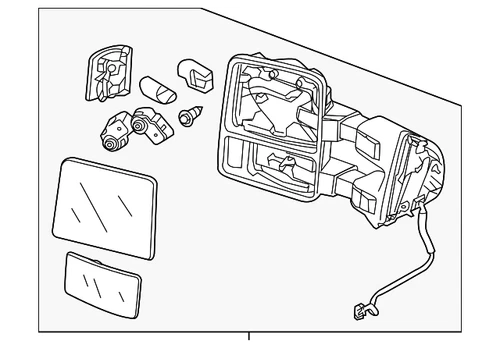 Genuine Ford 2013-2016 Ford - Mirror DC3Z-17682-BA