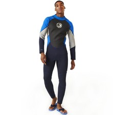 Image of Regatta Mens Back Zip Outdoor Surfing Full Length Wetsuit - Navy Oxford Blue