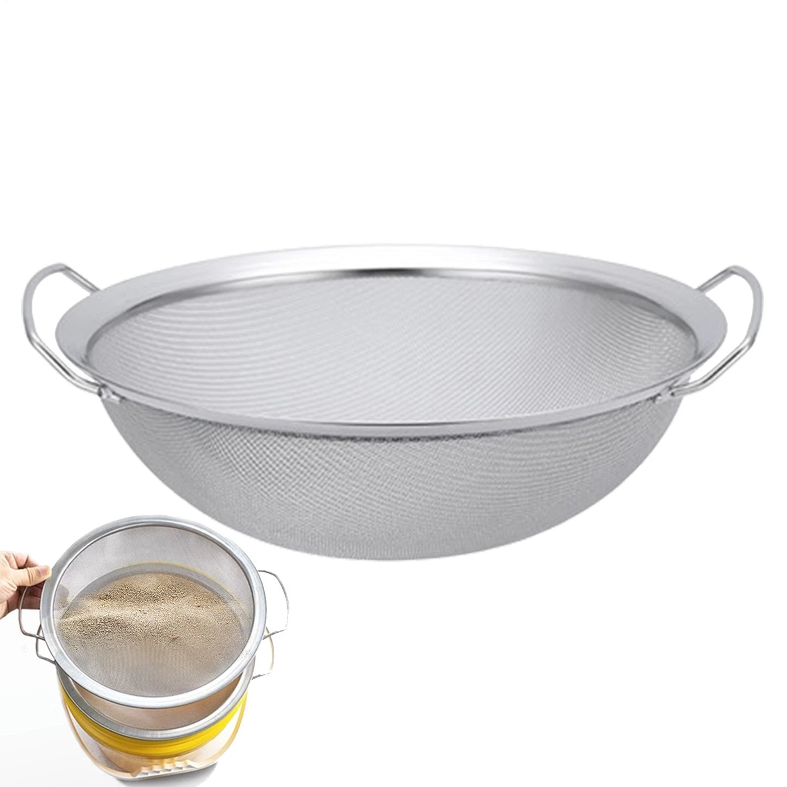 Fine Mesh Strainer 60 Mesh Stainless Steel Round Paint Filter With Sturdy Handle
Opens in a new wind