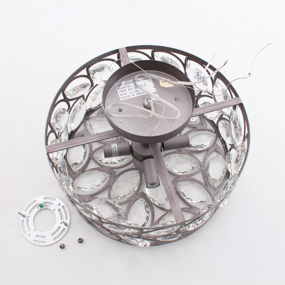 Cristal transparente de zinc resistente al ras Elk 12244/4 Blemished Crisanta 4LT montaje semi empotrado Foto 2 de 4